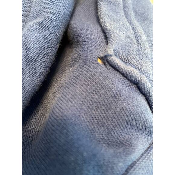 Adidas 3s 3 Stripes Blue Pullover Sweatshirt Hoodie size Small - Picture 7 of 9